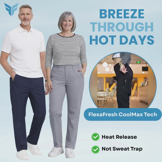 FlexaFresh - Unisex's Ultra Stretch Ice Silk Comfort Casual Pants