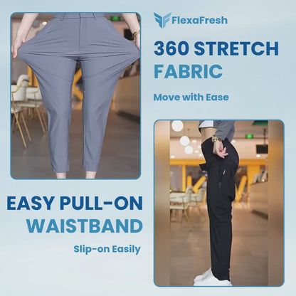 FlexaFresh - Unisex's Ultra Stretch Ice Silk Comfort Casual Pants
